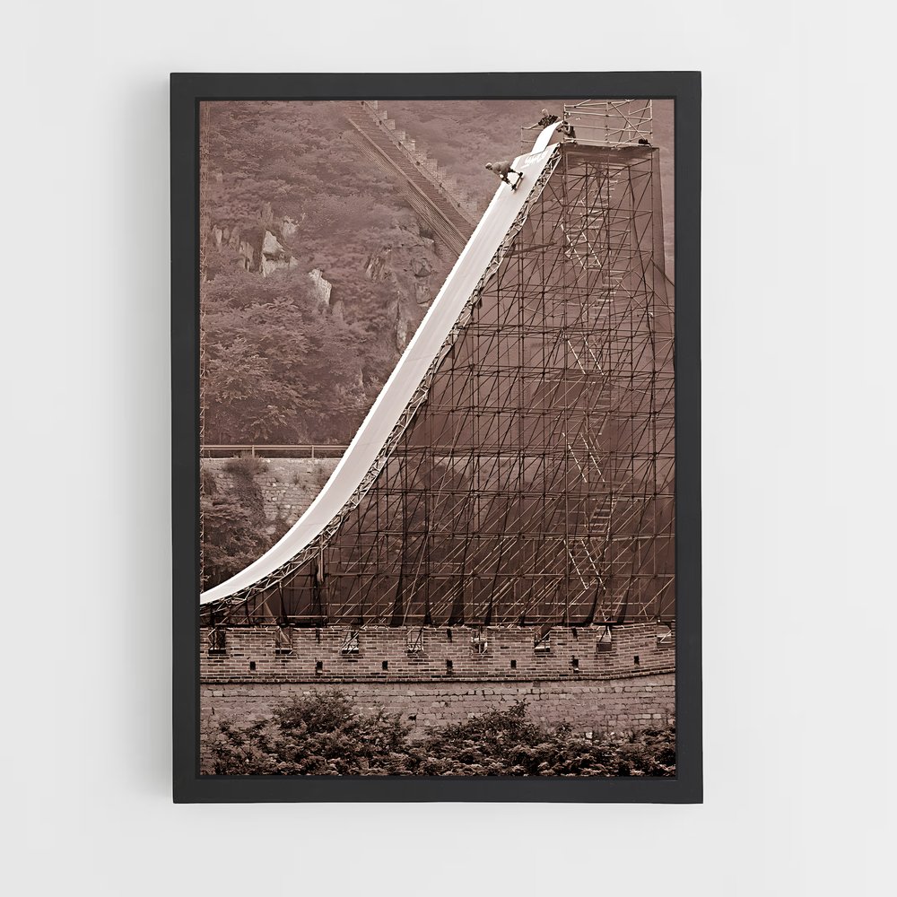 Poster Pont Métallique – affiche Skateboard (vue 2)